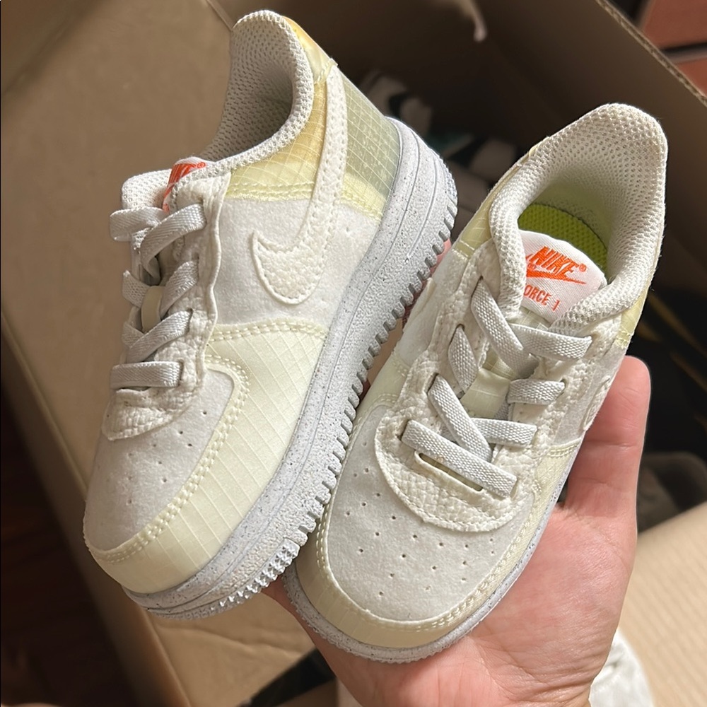 Nike Kids Air Force 1 Shoes - White